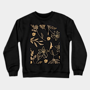 Tropical flowers sewing pattern Crewneck Sweatshirt